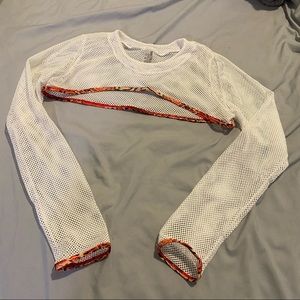 Fishnet bolero // cropped swim cover